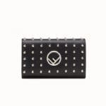 Fendi Black Studded Wallet On Chain Bag