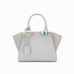 Fendi Gray Studded Mini 3Jours Bag