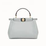 Fendi Gray/Pink Peekaboo Mini Bag