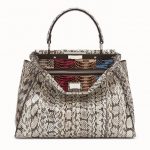 Fendi Multicolor Exotic Python Peekaboo Bag