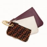 Fendi Multicolor F Pattern Triplette Clutch Bag