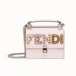 Fendi Pink Studded Kan I Small Bag