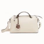 Fendi White Leather/Elaphe By The Way Bag