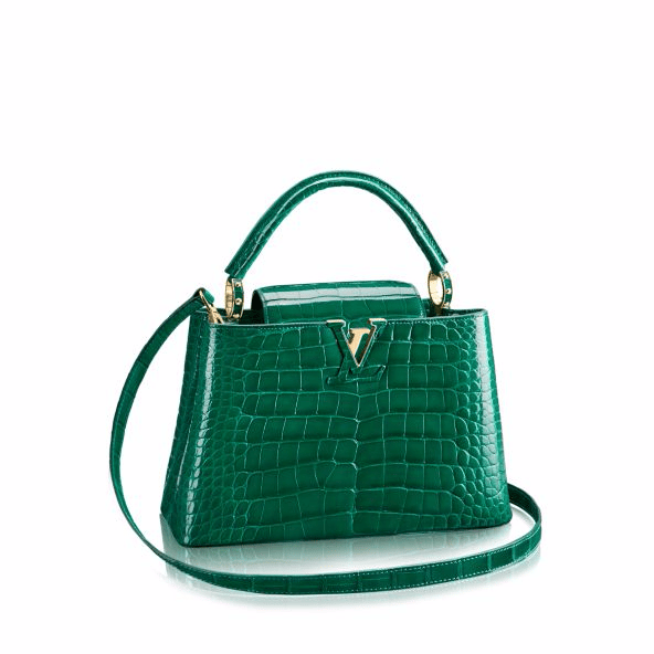 Louis Vuitton Crocodile Mini Capucines Emeraude