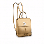 Louis Vuitton Gold Lockme Backpack Mini Bag