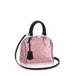 Louis Vuitton Pink Metallic Monogram Vernis Alma BB Bag