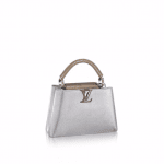 Louis Vuitton Silver Metallic Capucines BB Bag