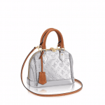 Louis Vuitton Silver Metallic Monogram Vernis Alma BB Bag