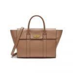 Mulberry Blush Small Classic Grain Bayswater with Strap Bag