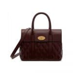 Mulberry Burgundy Quilted Smooth Calf Small Bayswater Bag