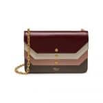 Mulberry Burgundy/Chalk/Rosewater/Dark Clay Smooth Calf Multiflap Clutch Bag