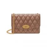 Mulberry Dark Blush Quilted Smooth Calf Small Darley Bag