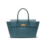 Mulberry Dark Frozen Small Classic Grain Bayswater Bag