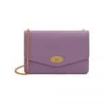 Mulberry Lilac Cross Grain Leather Darley Bag