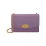 Mulberry Lilac Cross Grain Leather Small Darley Bag