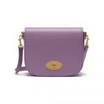 Mulberry Lilac Cross Grain Leather Small Darley Satchel Bag