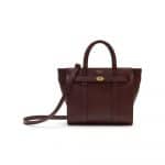 Mulberry Oxblood Mini Zipped Bayswater Bag