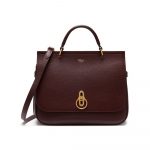 Mulberry Oxblood Natural Grain Leather Amberley Bag