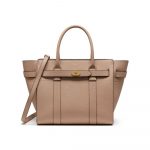 Mulberry Rosewater Small Classic Grain Small Zipped Bayswater Bag