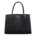 Prada Black Diagramme Top Handle Bag