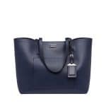 Prada Blue/Black City Calf Large Tote Bag