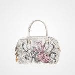 Prada Opaline Bunny Embossed Top Handle Bag