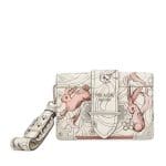 Prada White Bunny Printed Cahier Bag