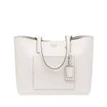 Prada White/Black City Calf Large Tote Bag