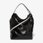 Proenza Schouler Black Ciré Large Hobo Bag
