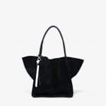 Proenza Schouler Black Suede Extra Large Tote Bag