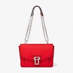 Proenza Schouler Cardinal Pebbled Leather Hava Chain Shoulder Bag