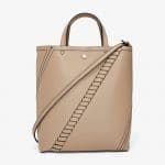 Proenza Schouler Light Taupe Mini Grain Hex Tote Bag