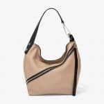 Proenza Schouler Light Taupe Pebbled Leather Small Hobo Bag