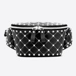 Valentino Black Free Rockstud Spike Belt Bag