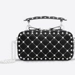 Valentino Black Free Rockstud Spike Camera Bag