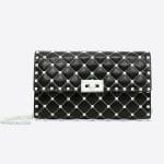 Valentino Black Free Rockstud Spike Chain Shoulder Bag