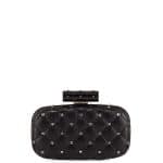 Valentino Black Rockstud Spike Minaudiere Bag