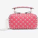 Valentino Bright Pink Free Rockstud Spike Camera Bag