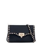 Valentino Dark Blue Rockstud Medium Shoulder Bag