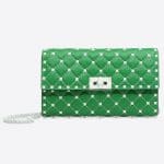 Valentino Green Free Rockstud Spike Chain Shoulder Bag