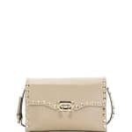 Valentino Ivory Rockstud Medium Shoulder Bag