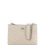 Valentino Ivory Rockstud Spike Shoulder Tote Bag