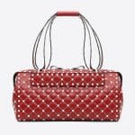 Valentino Red Free Rockstud Spike Duffle Bag