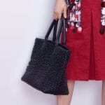 Bottega Veneta Black Intrecciato and Studded Cabat Bag - Pre-Fall 2018