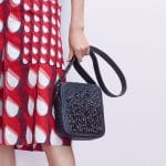 Bottega Veneta Black Intrecciato and Studded Messenger Bag - Pre-Fall 2018