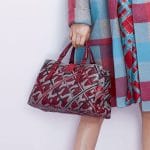 Bottega Veneta Gray/Red Intrecciato/Python Roma Bag - Pre-Fall 2018