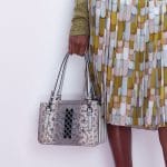 Bottega Veneta Grey Snakeskin Tote Bag - Pre-Fall 2018