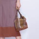 Bottega Veneta Tan/Multicolor Intrecciato Hobo Bag - Pre-Fall 2018