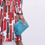 Bottega Veneta Turquoise Intrecciato and Perforated The Lauren 1980 Clutch Bag - Pre-Fall 2018