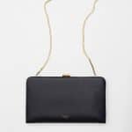 Celine Black Clasp Large Wallet On Chain Bag
